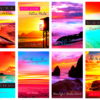 Colorful beaches with motivational quotes: MPrints by Muse Moth