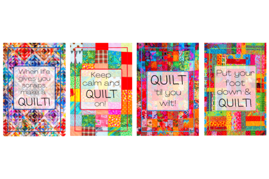 Quilting magnetic prints