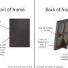 Frame with magnetic back board