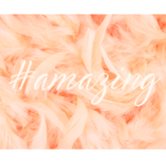 peach feathers with #amazing text wall print