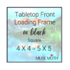 Muse Moth front loading frame, black, square, 4 X 4 or 5 X 5
