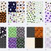Halloween craft papers, quarter page size