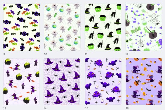Halloween paper pack backgrounds