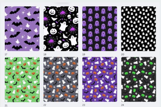 Halloween paper pack backgrounds