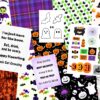 Halloween downloadable craft paper pack, examples from product