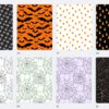 Halloween paper pack backgrounds