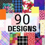 90 designs, prints and patterns paper pack